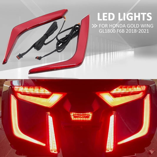 Fit for Honda Gold Wing GL 1800 F6B LED Rear Saddlebag Light Accents Turn Signal