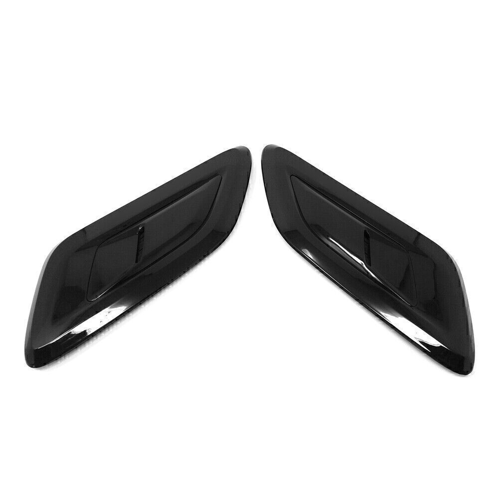 Black front hood vent covers fit the for Land Rover for Range Rover Sport 2018 - 2021
