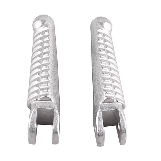 2x Rider Front Foot Pegs Footrests Set for Ducati 848 1098 1198 2008-2013 Silver