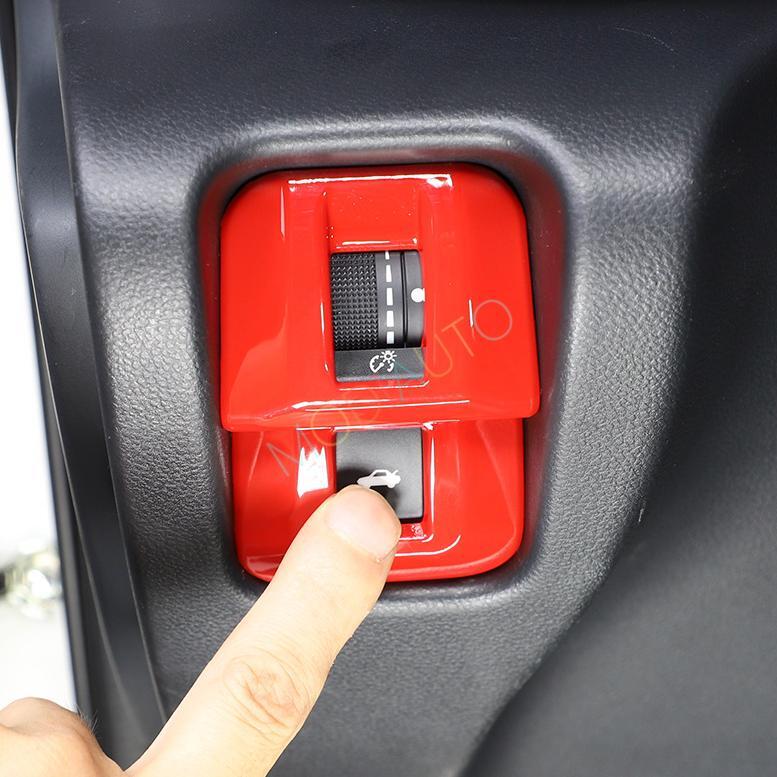 for Toyota GR86/ for Subaru BRZ 2022-2023 Red ABS Boot Tailgate Switch Cover Trim 1x