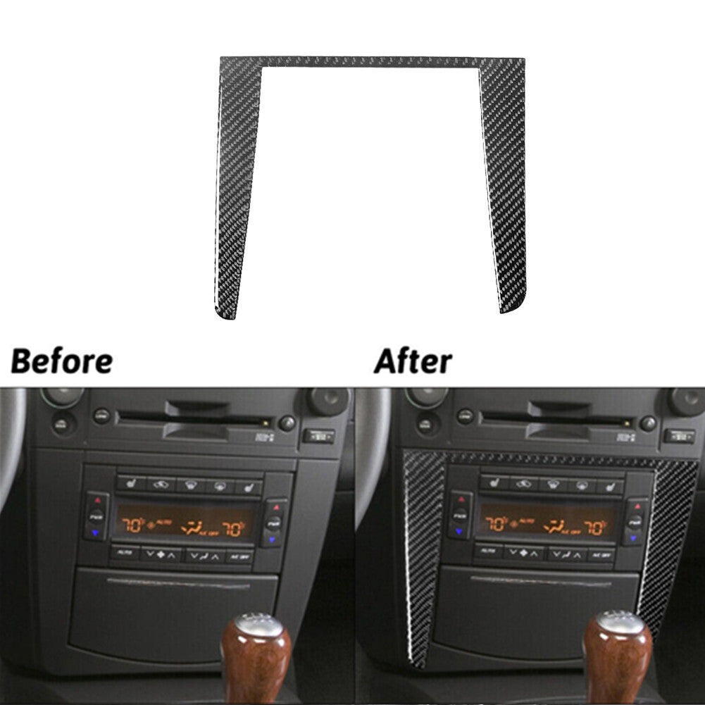 Carbon Fiber Climate Control Surround Cover Trim for Cadillac CTS 2003-2007