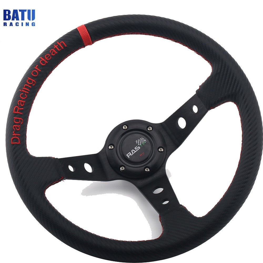 EZGO for Yamaha and Club Car 345MM Carbon Fiber Wrapped for Golf Cart Steering Wheel