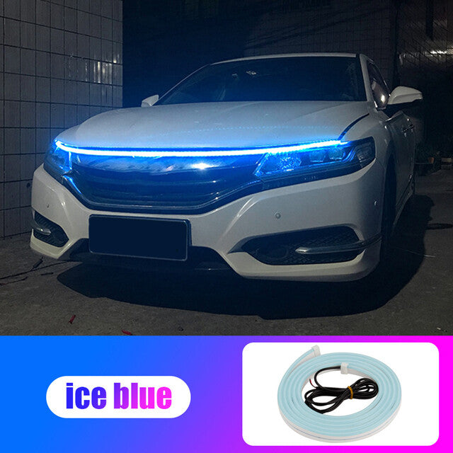 70in for Chevrolet LED Hood Daytime Running Light Strip Engine Cover Decorative