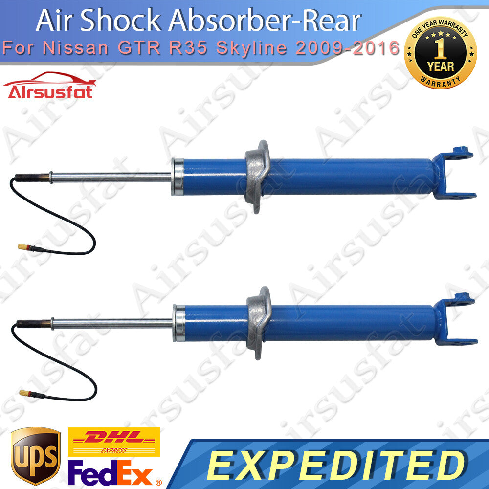 Pair Rear LR Air Shock Absorber Cores w/EDC for Nissan GTR R35 Skyline 09-16