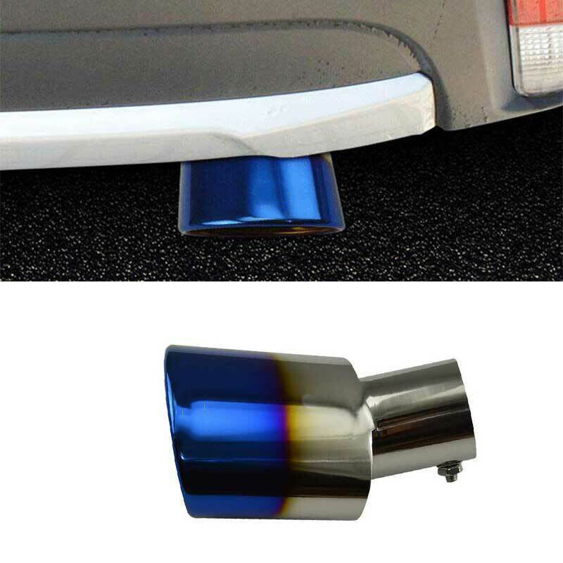 for Mitsubishi Outlander 2013-2021 Blue Steel Rear Tail Exhaust Pipe Muffler Tip