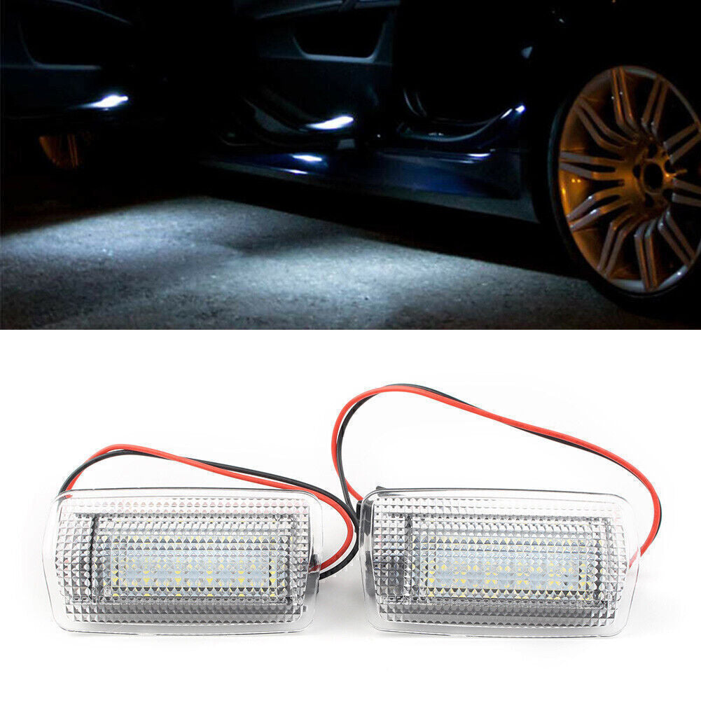 2x LED Side Door Courtesy White Lights Fit for Toyota for Lexus Lamps