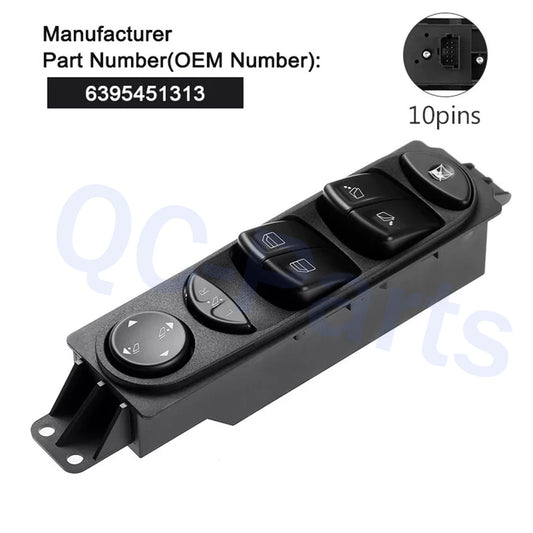A6395451313 Electric Master Window Switch for Mercedes Benz Viano Vito W639 MPV