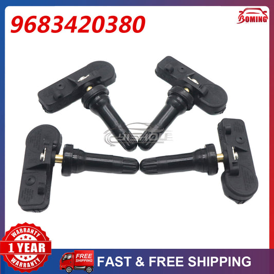 4pcs NEW TPMS for Peugeot 308 for Citroen C4 433MHz 9683420380 Tire Pressure Sensors