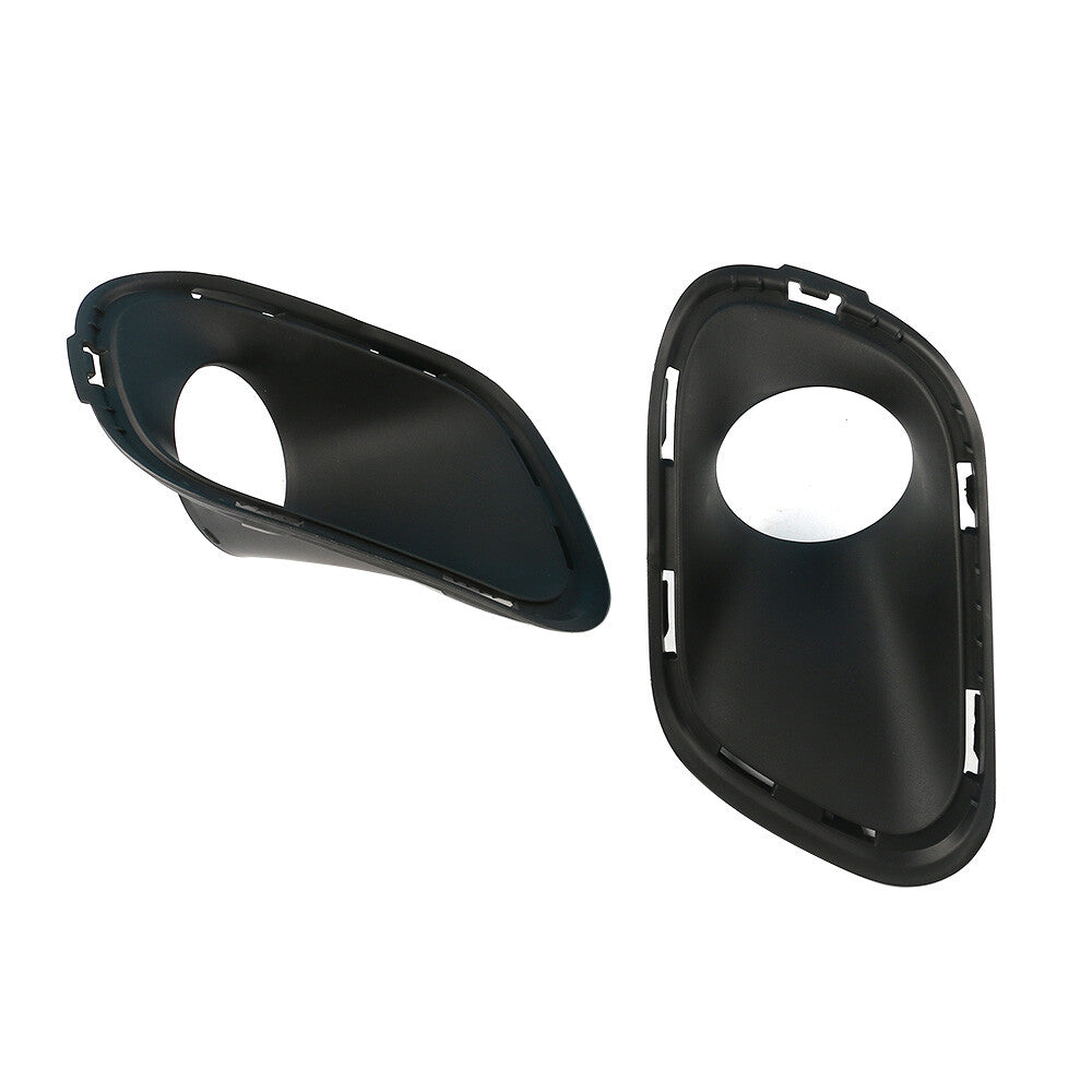 2Pcs Front Left Right Bumper Fog Light Bezel for Jeep Cherokee 2014-2015 Black