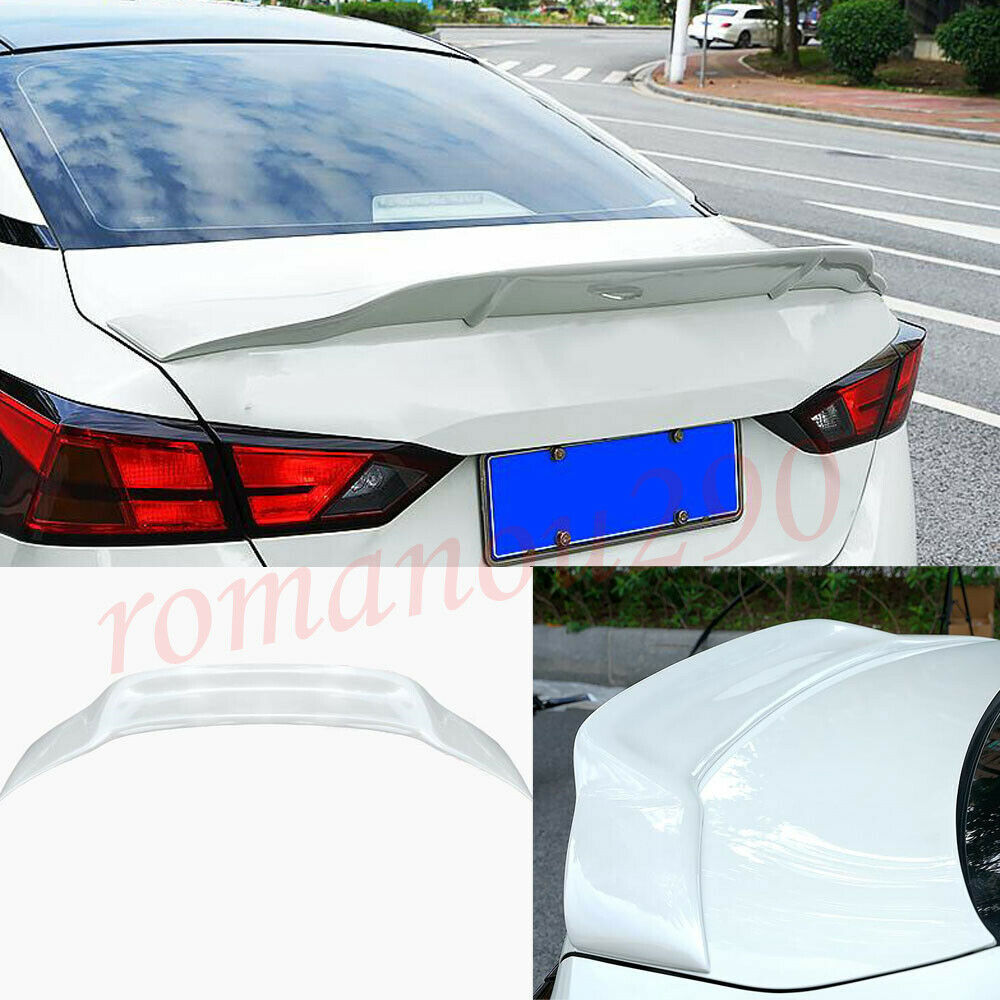 for Nissan Altima 2019-2022 ABS White Car Rear Tail Trunk Sport Spoiler Wing Lip