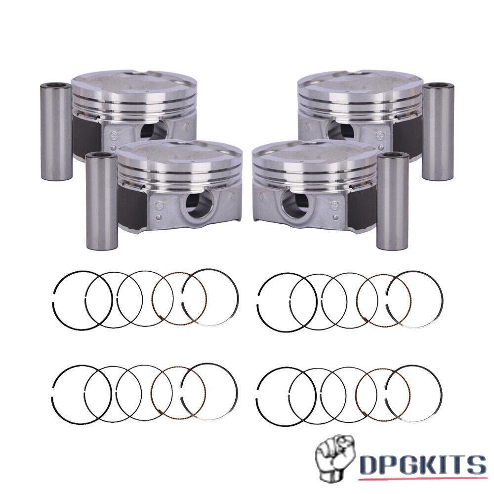 4Pcs Piston  Rings W/ Pin Kit For 2012-17 for Veloster Accent Rio 1.6L 23410-2B600