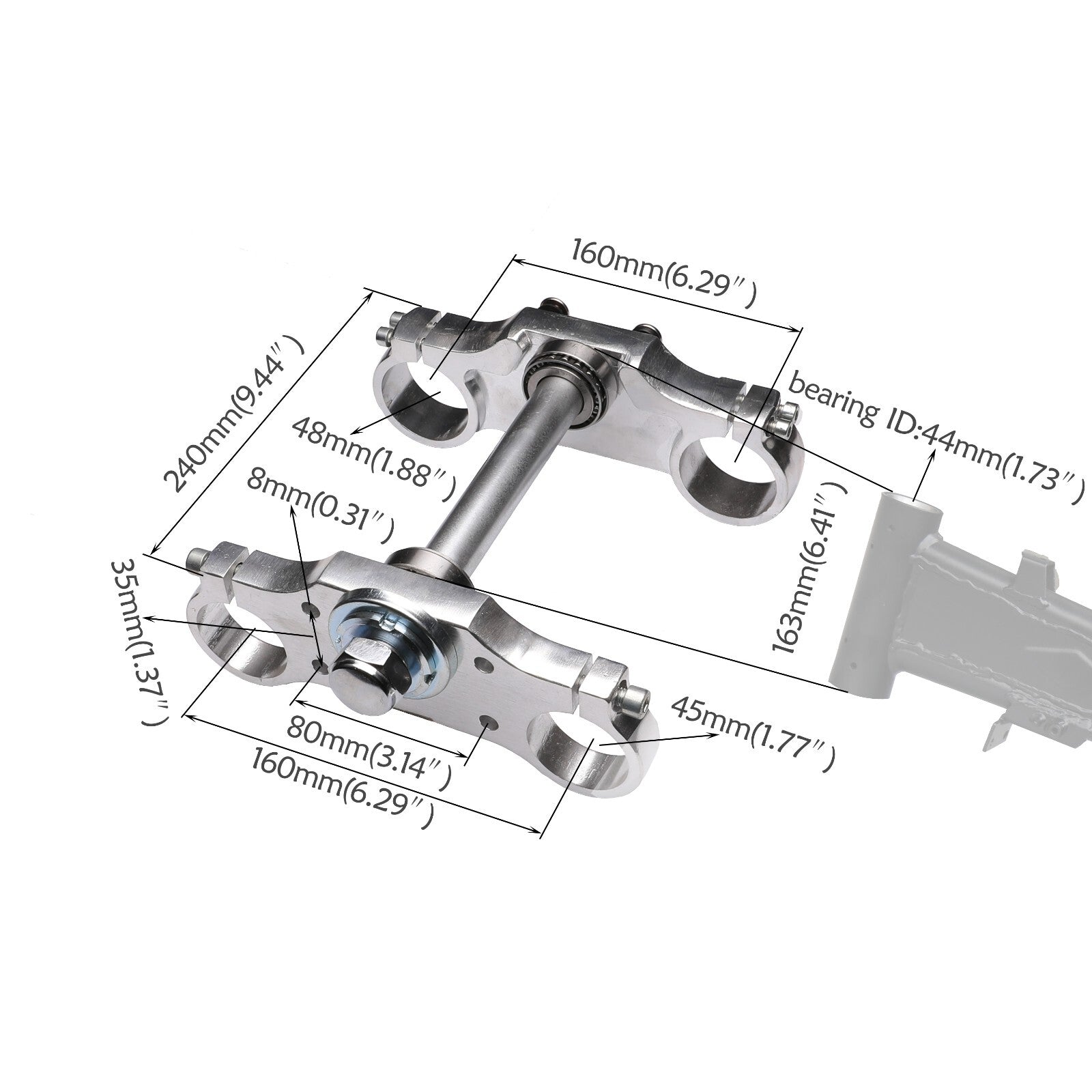Front fork, rear swingarm: 19-inch, 16-inch; Wheels: 70/100-19, 90/100-16; Tires: 125cc, 150cc, 200cc