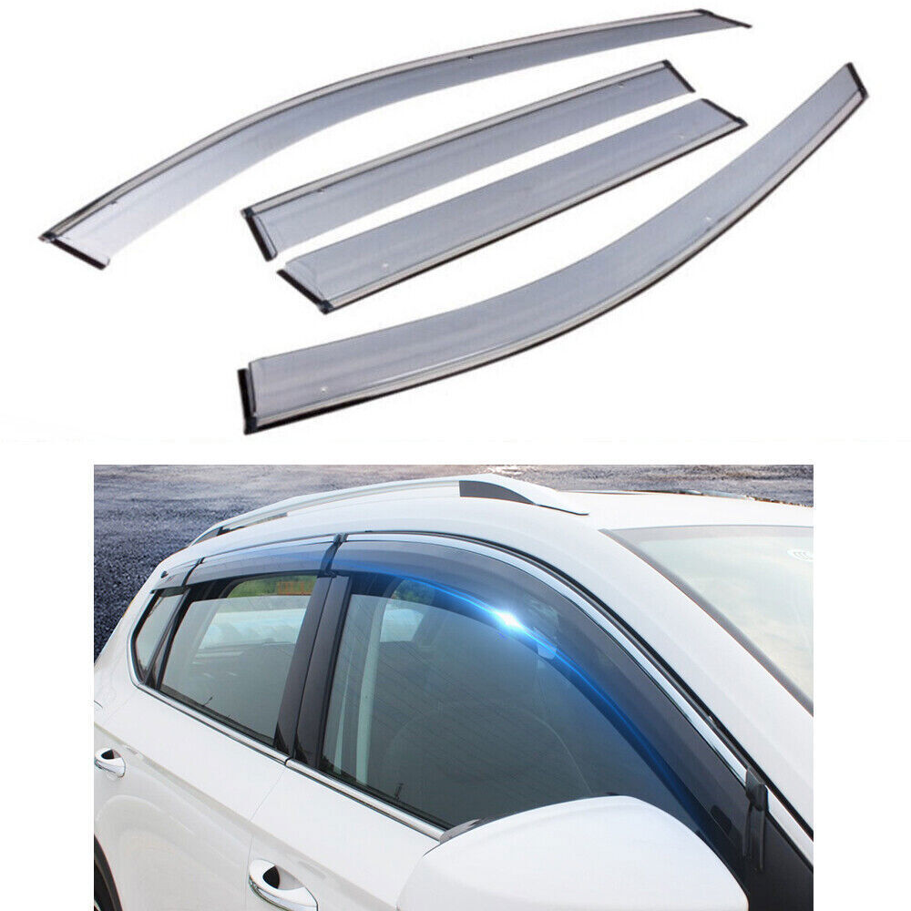 for Kia K5 2021-2024 side Window Visors Sun Rain Guard Deflector W/Chrome Trim