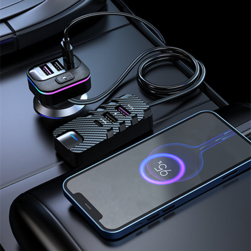 Car Cigarette Lighter Outlet Splitter Adapter Front Rear for Seat Type-C USB for Charger
