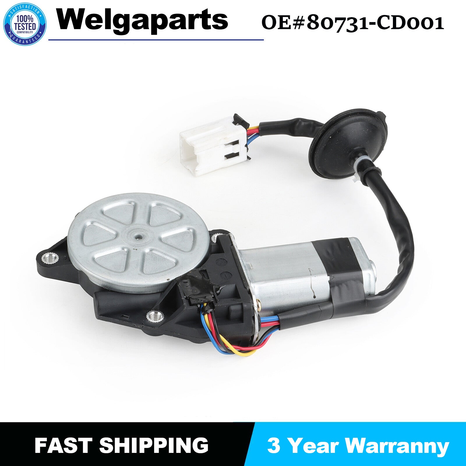 Window Regulator Motor Front Left Driver For 2003-2009 for Nissan 350Z G35 for Infiniti