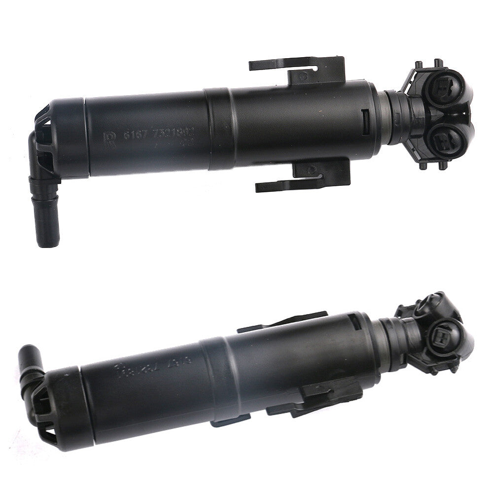 One Pair Front Headlight Washer Spray Nozzle Black for BMW X1 E84 2013 2014 2015