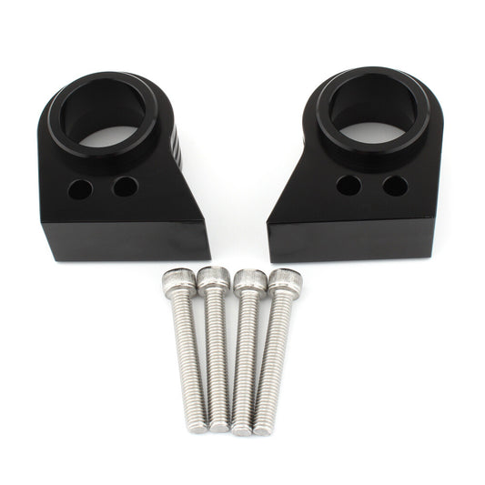 Black Handle Bar Riser Kit Handlebar Mounting Clamp for Kawasaki ZZR1100 ZX1000E