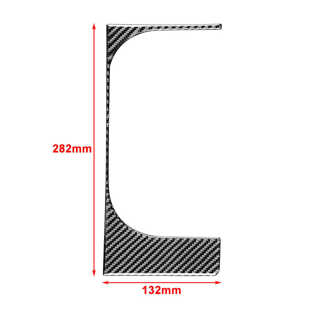 RHD Carbon Fiber Center Console Water Cup Holder Cover Fit for Toyota Tundra 2014-21