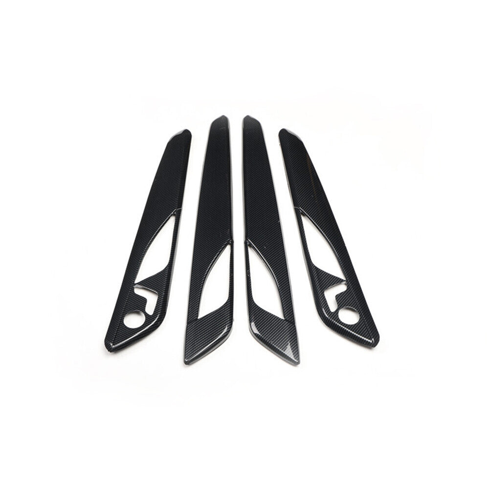 for Cadillac CT6 2016-20 ABS Carbon Fiber Interior Door Armrest Panel Strip Trim