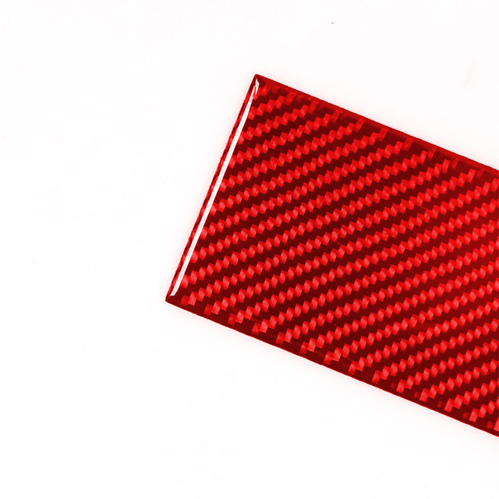 2x Red Carbon Fiber Side Car Roof Trim Strips for Toyota Supra GR A90 2020-2022