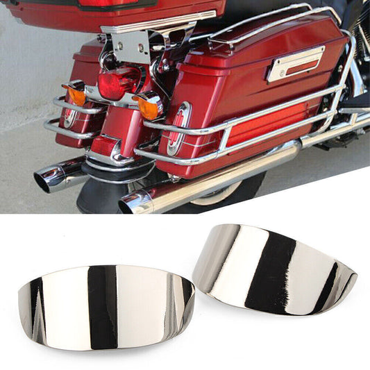 Chrome Rear Turn Signal Visors for Harley Touring 1986-2017 2016 15 FLHT  FLSTC