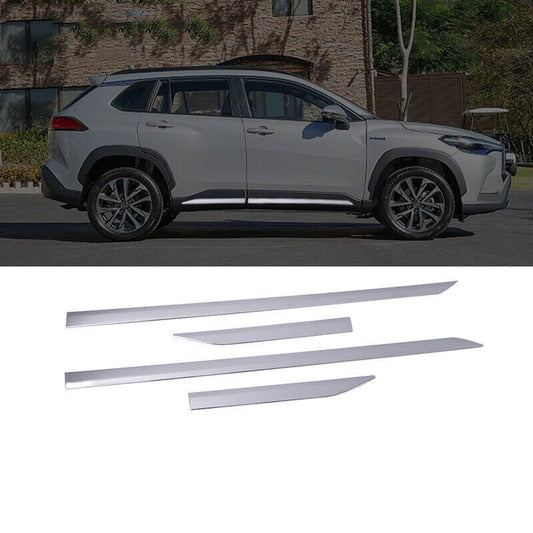 2020-2023 for Toyota for Corolla Cross Chrome Door Body Side Molding Cover Trims