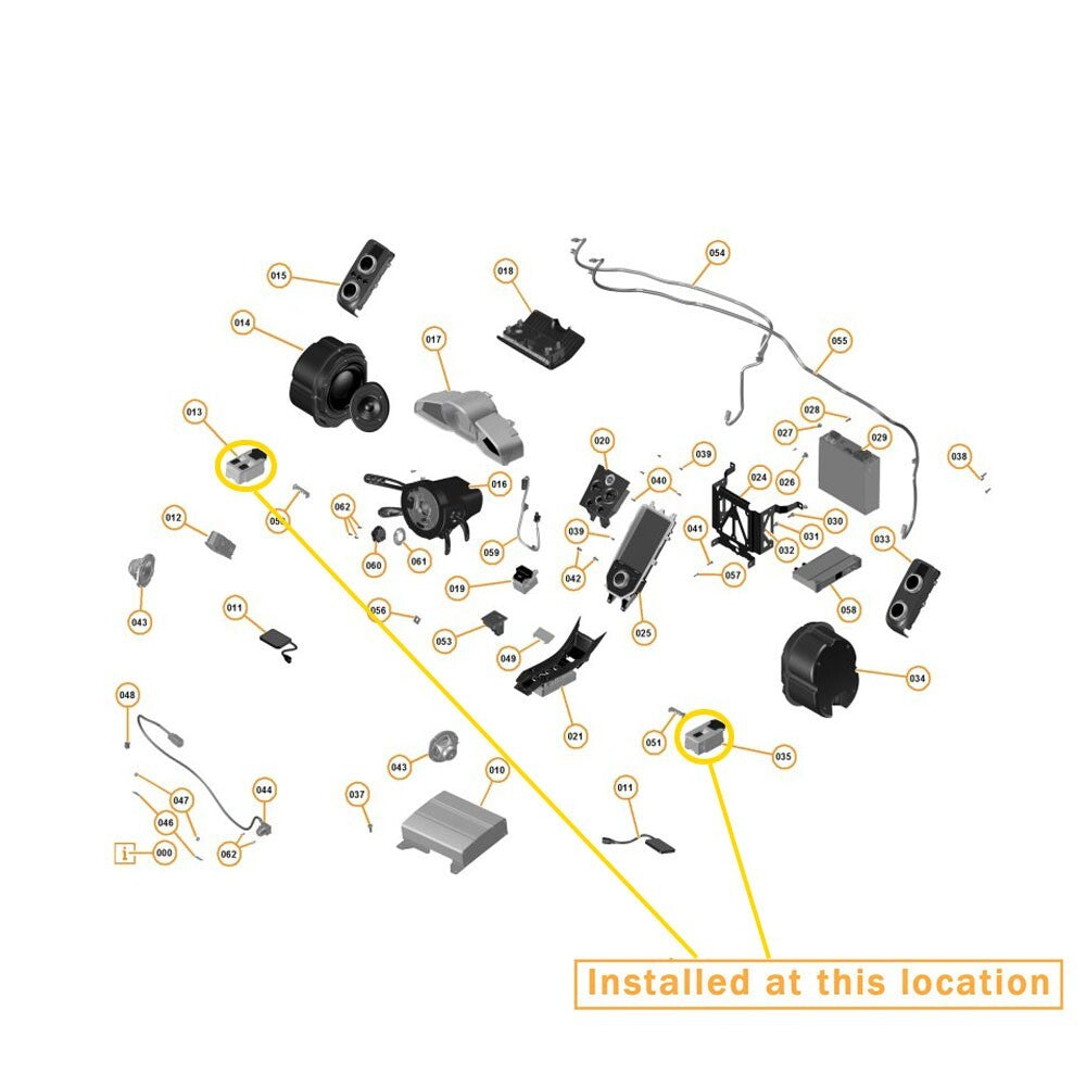 Equipment Manufacturer ( ) Power Door Switch Kit for McLaren 650 MP4 Player: 11M1251CP 11M1252CP