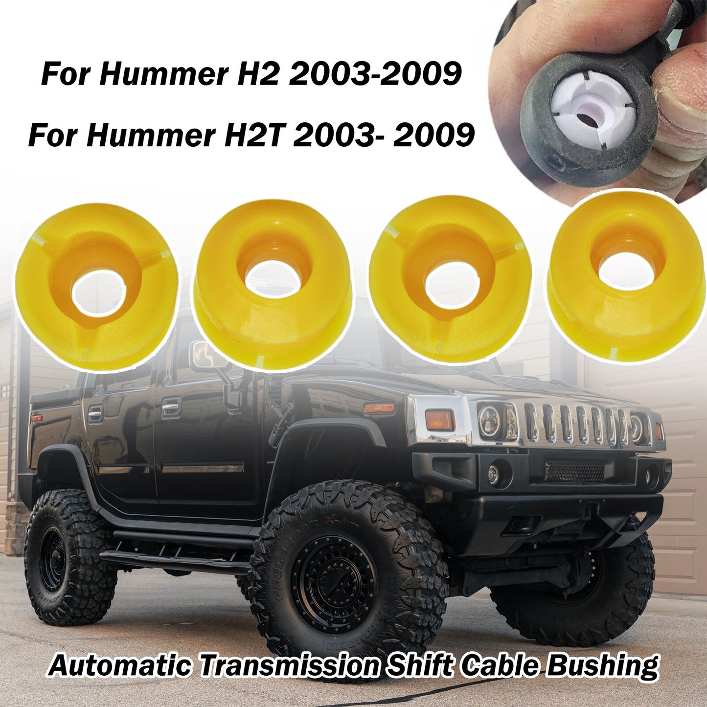 4X for Hummer H2 H2T Shifting Fix Gear Selector Shifter Cable Bushing Grommet