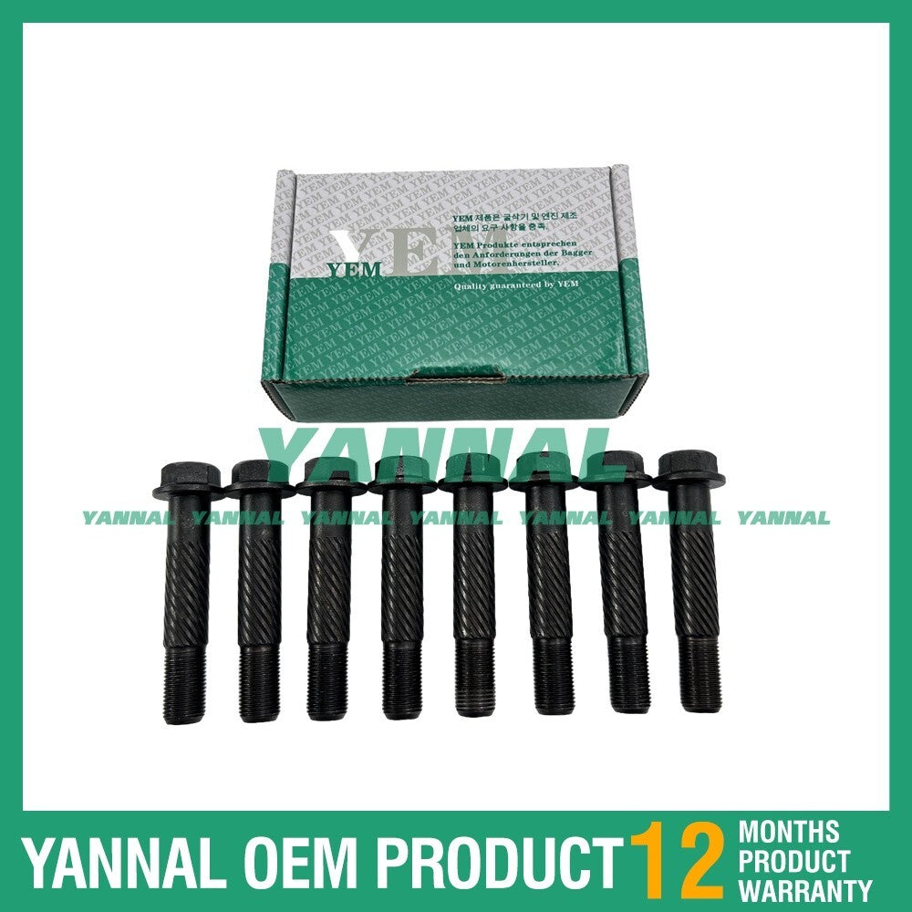 8X V3800 connecting rod bolts and screws are suitable for Kubota Yale GDP 70VX base diesel forklifts.