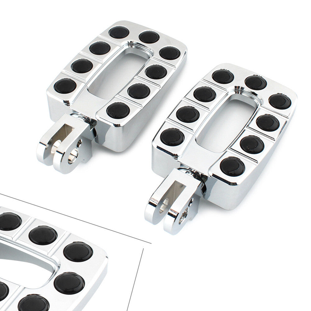 For T100 2002-2013 Thunderbird Legend 2x Chrome Rear Foot Peg Footrest Non-slip