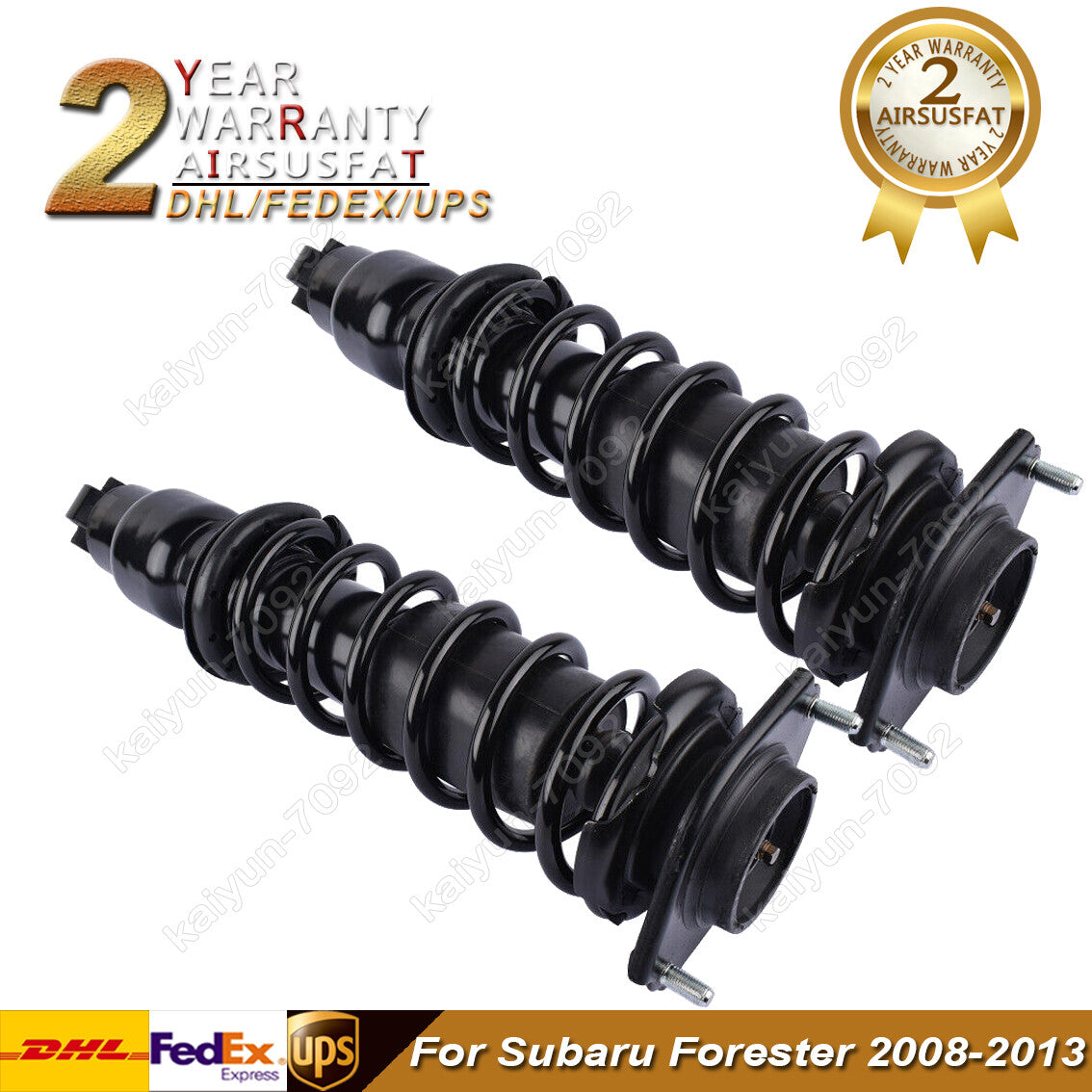 2X Rear Left Right Shock Absorber Assys for Subaru Forester EJ255 EJ255 08-13