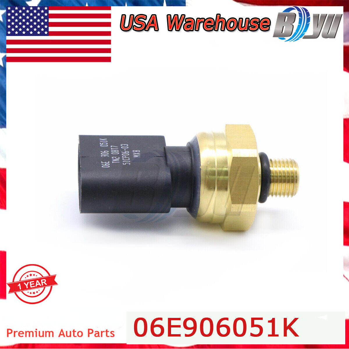 Low Fuel Pressure Sensor For 06E906051K for VW for Jetta for Passat GTI for Audi A4 Quattro 2.0L