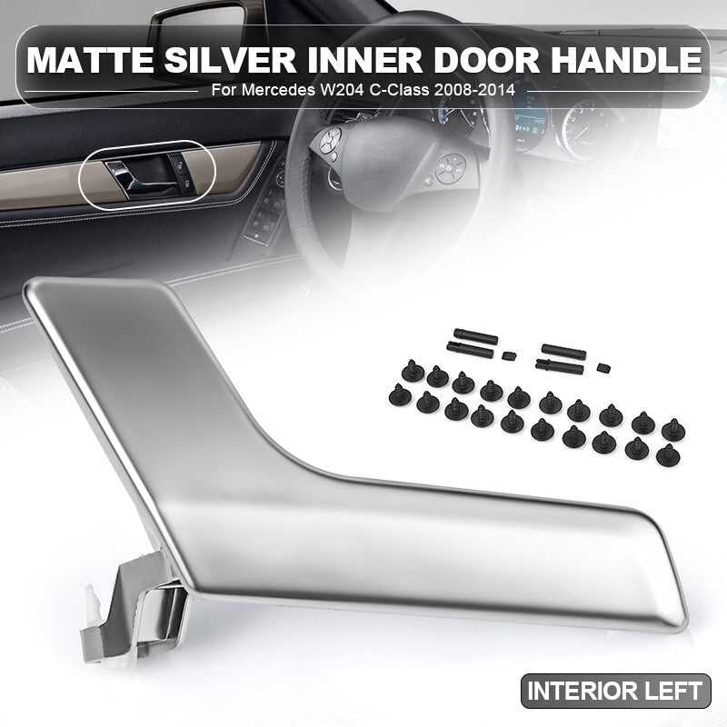 Driver Left Side Matte Inside Door Handle Repair Kit for Mercedes C250 C300 C350