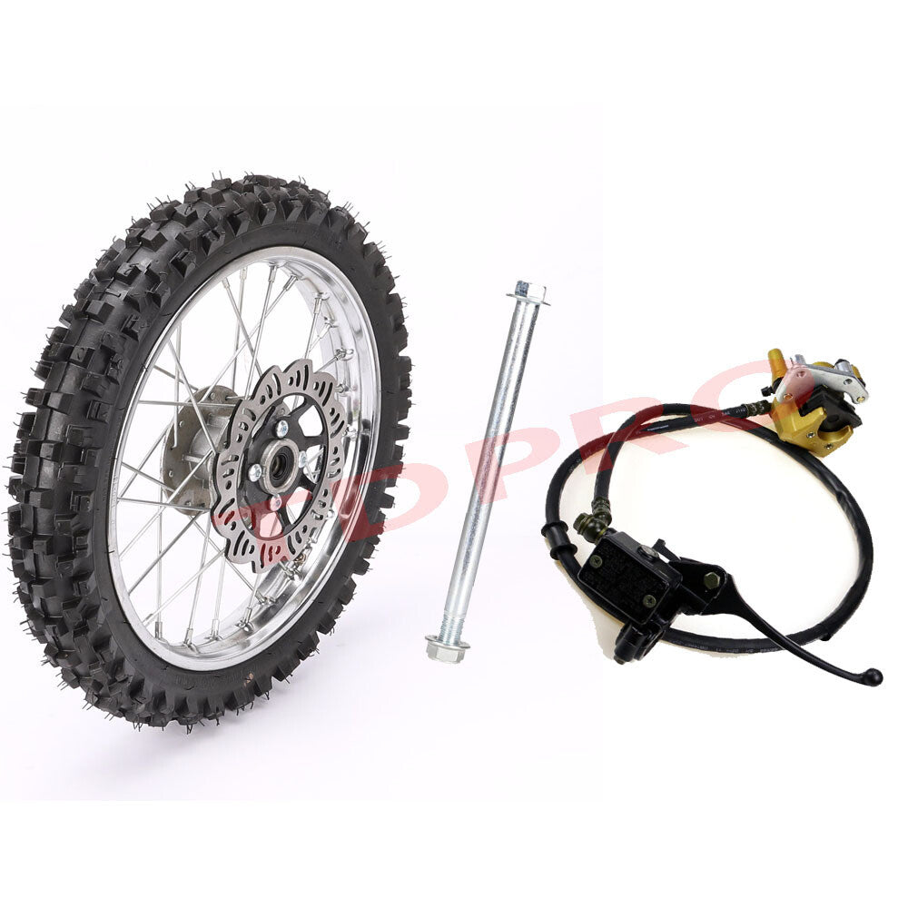 14-inch front wheel 60/100-14 rim assembly for Pit Dirt bicycle Apollo SSR 125 110