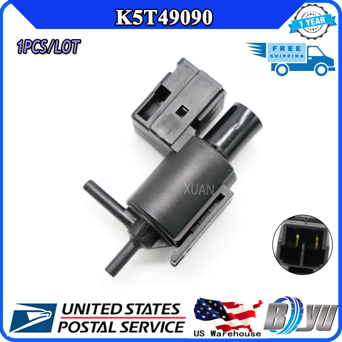 K5T49090 New for Mazda RX-8 Protege Edge 626 929 US Vacuum Switch Valve Solenoid