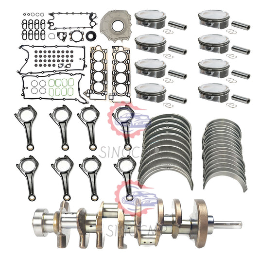 AJ133 5.0L Engine Overhaul Rebuild Kit Connecting Rod Set Crankshaft for Jaguar
