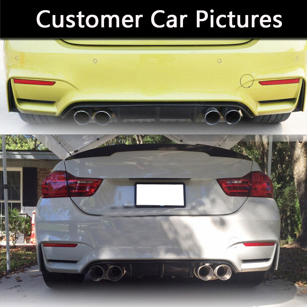 Fit for BMW F80 M3 F82 F83 M4 14-20 Rear Bumper Diffuser Lip Guard Carbon Fiber