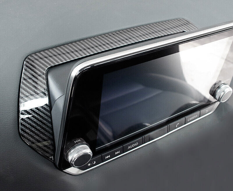Inner Console Navigation Cover for Nissan Sentra Sylphy 2020-2023 Carbon Fiber