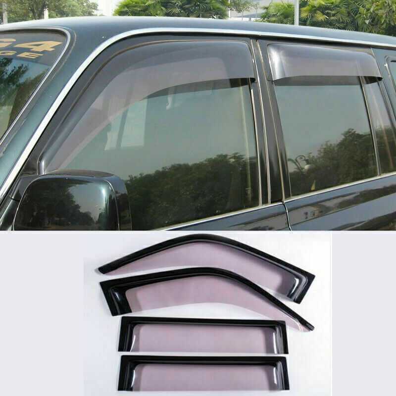 for Land Cruiser LC/FJ80 1991-97 Window Vent Visor Sun Rain Guard Wind Deflector