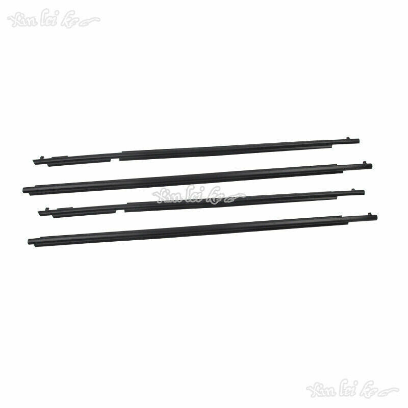 Car Quarter  Door Belt Moulding Black Set for Toyota Prado FJ/LC150 2010-2021