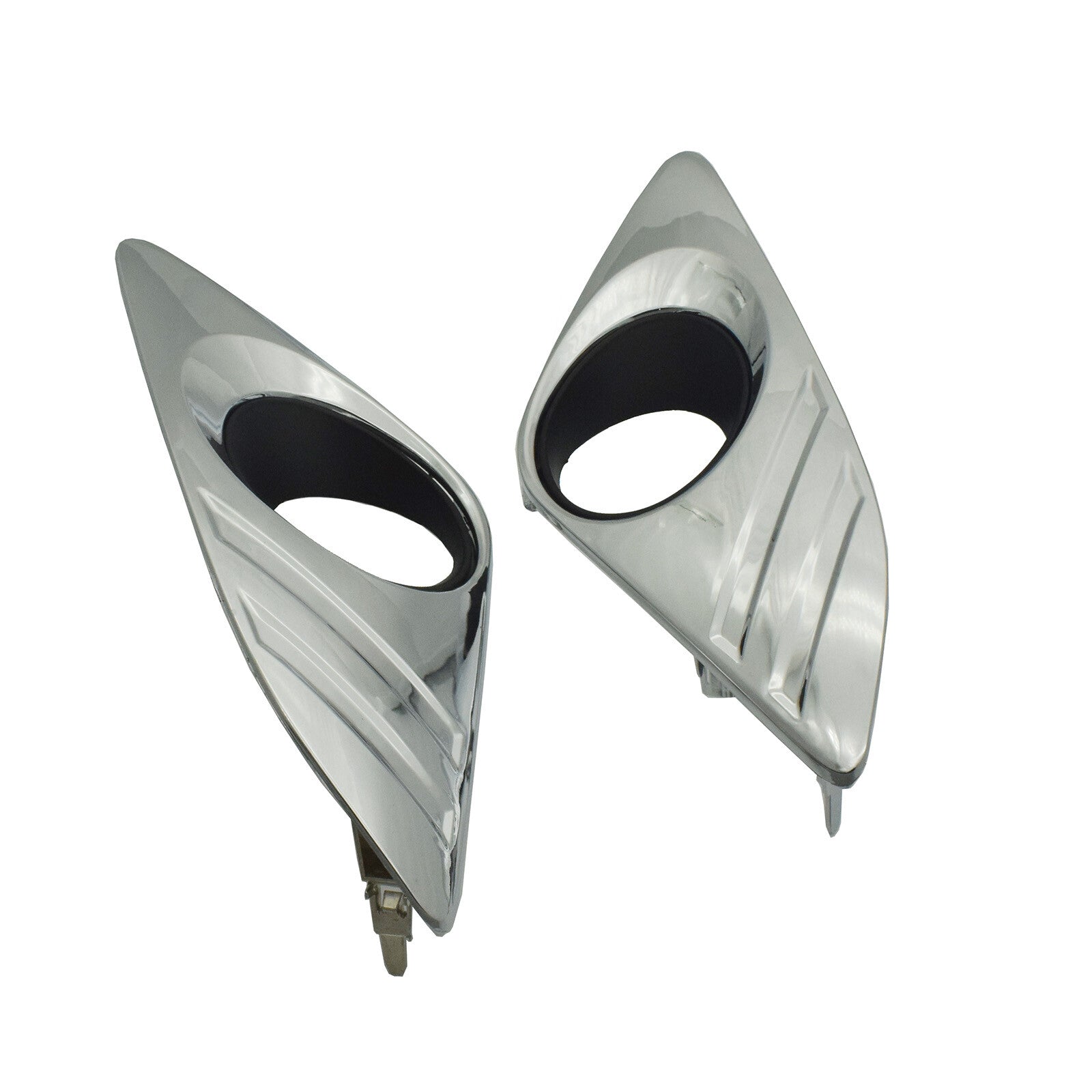 A Pair Chrome Fog Light Trim Cover Left Right Side for Toyota for Camry 2012-2014