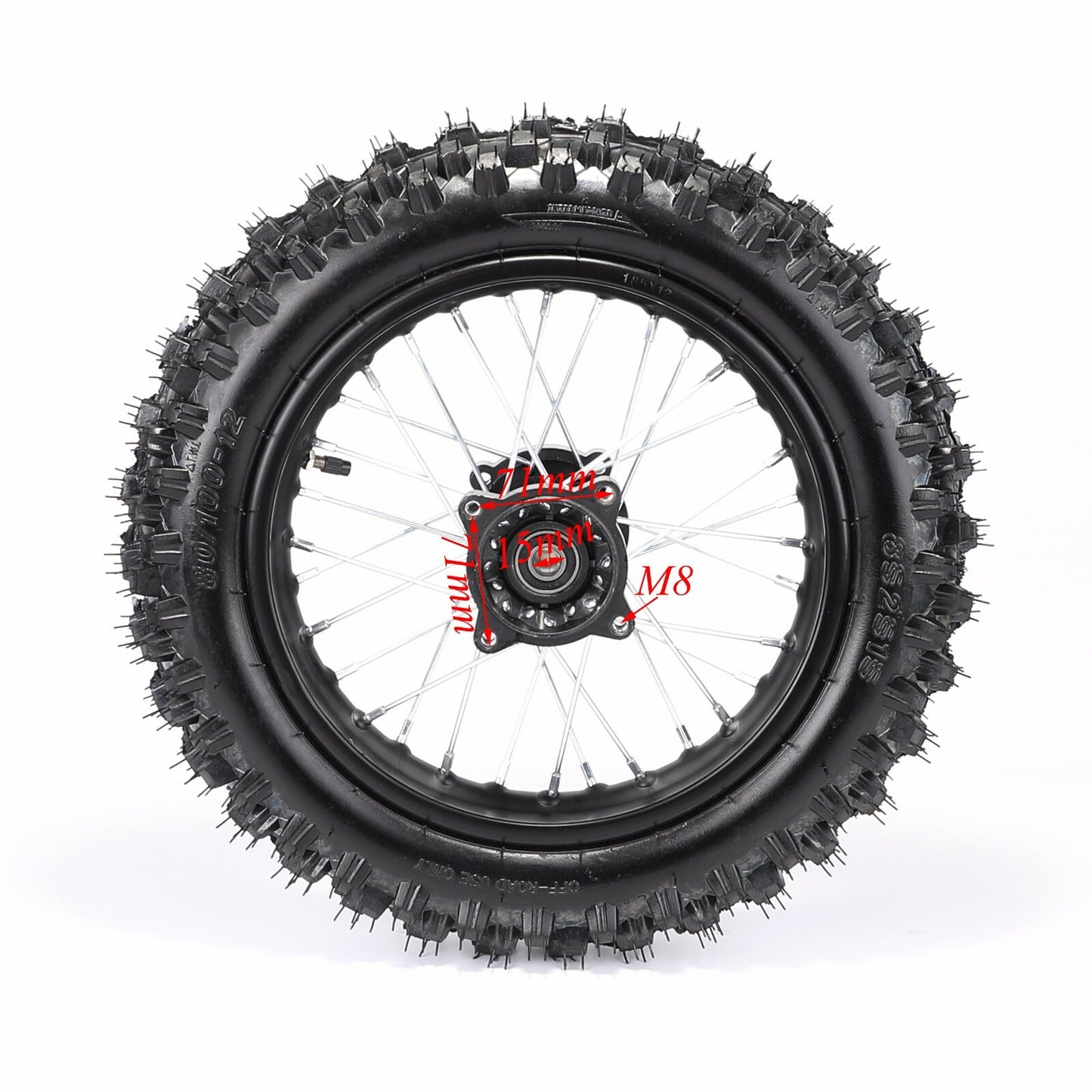 Front fork + 60/100-14 80/100-12 tire grooves bicycle 14-inch 12-inch wheels SSR CRF110 TTR110