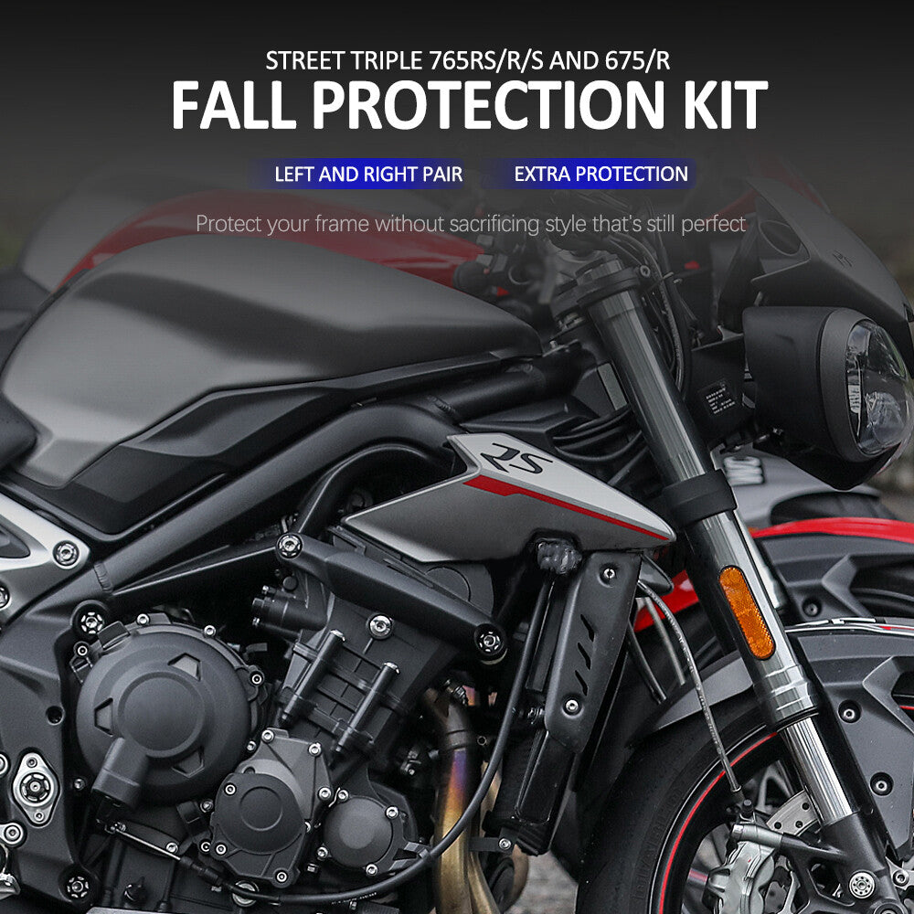 Engine Guard Crash Frame Slider Falling Protector For Street Triple 765 R S RS