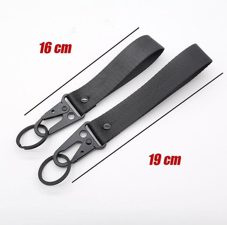 1-Piece Car Keychain/Key Ring with Lanyard, Car Accessories, Black, 19cm, Suitable for Toyota