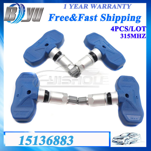 15136883 4x TPMS Tire Pressure Sensor For GM 2004 for Chevrolet Silverado Tahoe for GMC