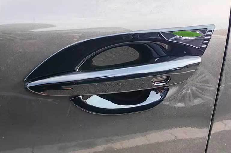 for Mazda 3 Axela 2019-23 Black Look Door Side With for Smart Door Handle Cover Trim