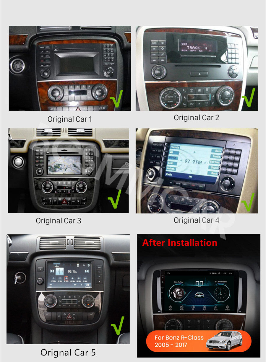 9'' Car Stereo Radio GPS FM Fit for Mercedes-Benz W251 R350 R320 R500 2005-2017