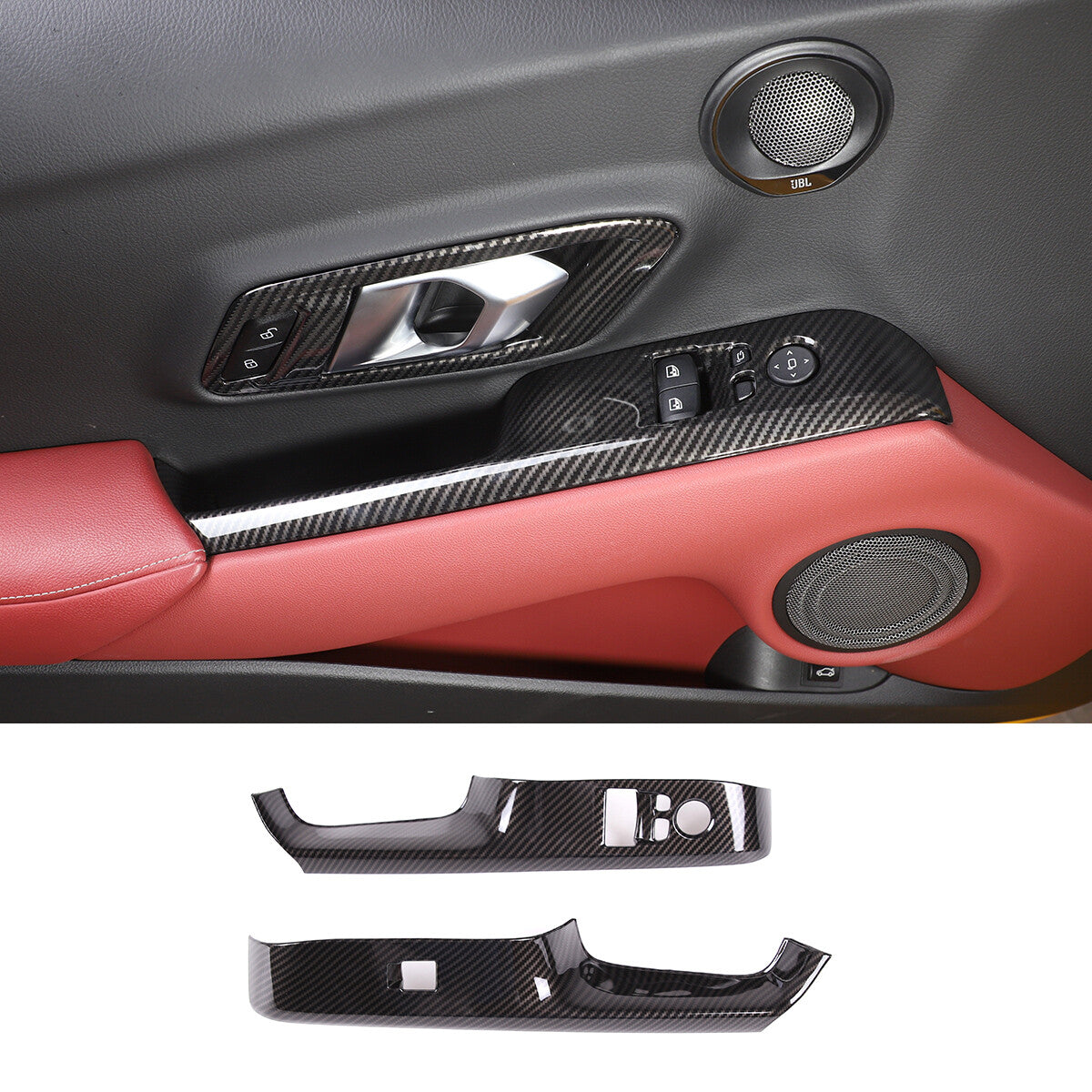 Matte Black Steering Wheel Frame Cover Trim for BMW M3 M4 M5 X5 X6 X3