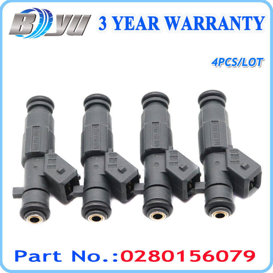 0280156079 4x Fuel Injector for Rover for MG ZT-T ZS 75 1.8T 1.8L K Series Turbo