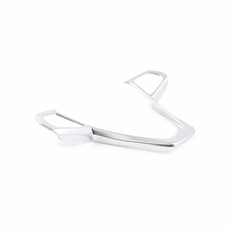 Matte Silver Car Steering Wheel Frame Cover Trim For Auto for BMW 5 Series G30 18-22